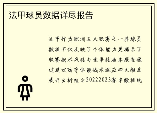 法甲球员数据详尽报告